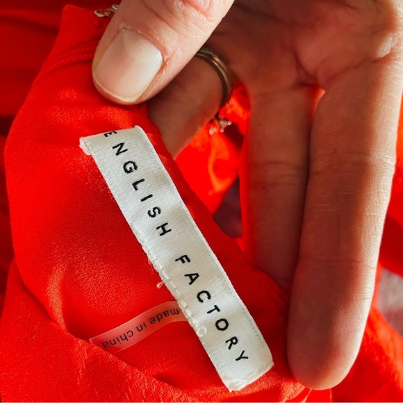 English Factory Red Mini Dress - Picture 5 of 10